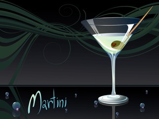 Martini. Vector.
