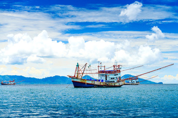 Fishing ship in Andaman sea Thailand - 56908520