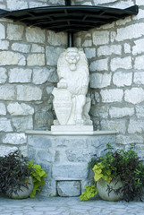 Sculpture at the cafe