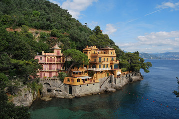 Fototapeta na wymiar Droga do Portofino