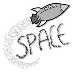 Obraz premium Space draw travel