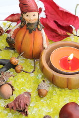 Deko zum Halloweenfest im Hochformat