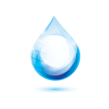 water drop isolated vector symbol
