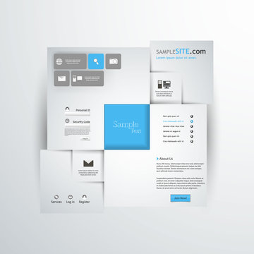 Abstract Square Web Design template