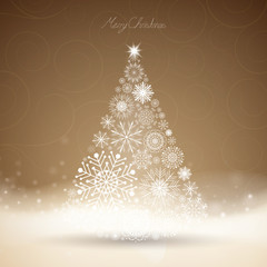 Vector Illustration of an Elegant Christmas Background