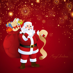 Vector Illustration of Santa Claus
