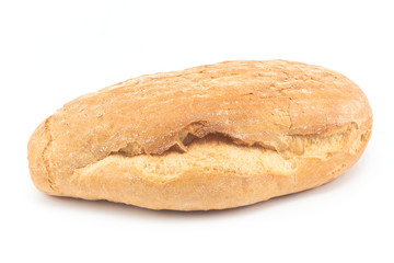 Fototapeta na wymiar Homemade bread isolated on white