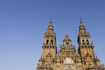 Fototapeta na wymiar Hiszpania, Galicja, Katedra w Santiago de Compostela