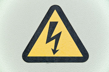 High voltage sign.