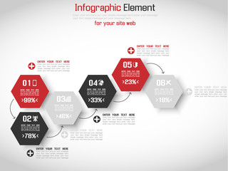 MODERN ORIGAMI BUSINESS  STYLE OPTIONS BANNER FOR WEB SITE RED