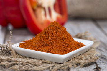Portion of Paprika Powder