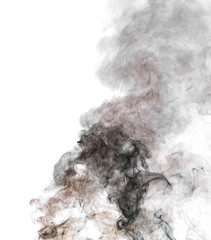 smoke on a black background