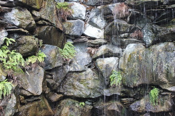 skały - tło - wodospad