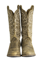 Ladies Brown Western Cowboy Boots