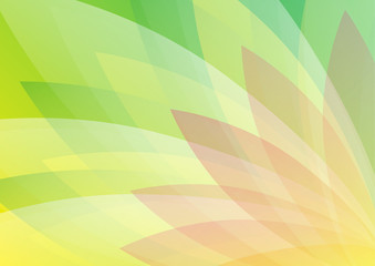 Naklejka premium Abstract Green and Light Red Floral Backgroiund Wallpaper