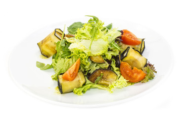 salad with cheese and herbs and vegetables
