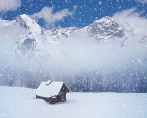 Printed kitchen splashbacks Winter winter Landscape