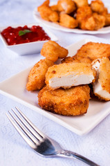 Fried feta cheese