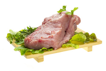 Raw pork meat
