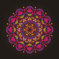 Radial geometric pattern