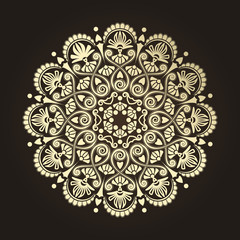 Radial geometric pattern