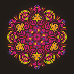 Radial geometric pattern
