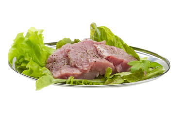 Raw pork meat