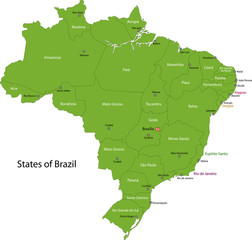 Green Brasilia map