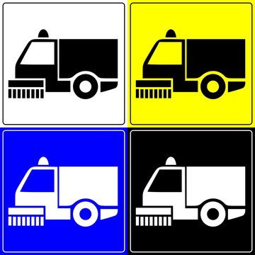 ICONA LOGO AUTOMEZZO PULIZIA STRADE
