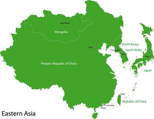 Green Eastern Asia