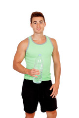 Personal trainer of fitness drinkin