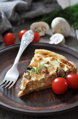 quiche pie with chicken