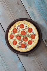 quiche pie with chicken