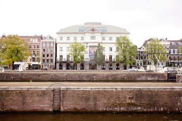 theater CarrŽ and sluice in river