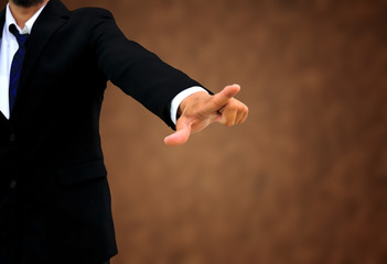 Fototapeta premium businessman pointing at you