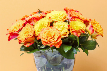 Bouquet of stunning orange roses