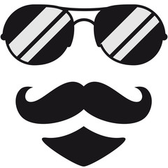 Cool Mustache Man