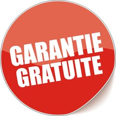 étiquette garantie gratuite