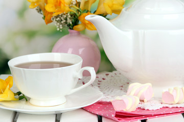 Beautiful set with tea