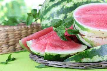 Ripe watermelons