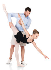 Obraz premium Female ballet dancer