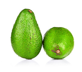 avocado isolated on white