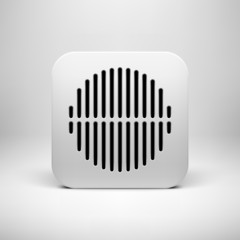 White Technology App Icon Template