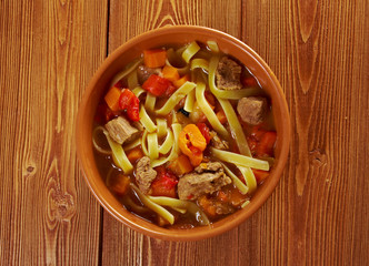 oriental uzbek soup lagman