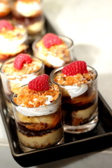 Banoffee pie in a mini glass