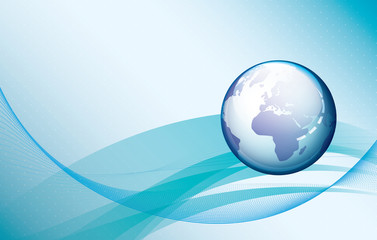 Abstract globe background. Technology.