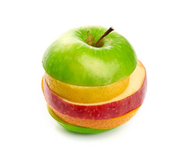 Mixed Fruit isolated on white background