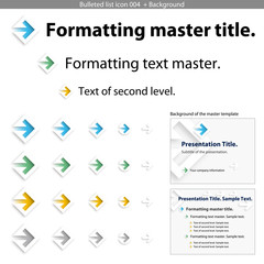 Bulleted list icon 004  + Background #Vector
