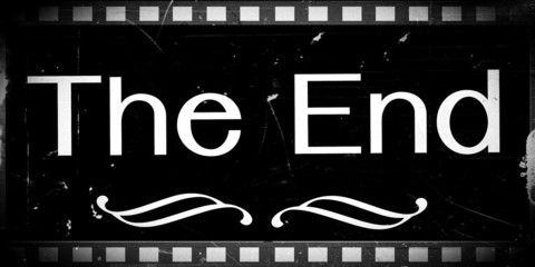 The end Movie ending screen