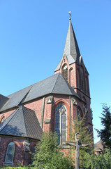 Fototapeta na wymiar St Mary Wniebowzięcia NMP Kościół Hamminkeln